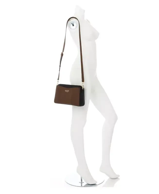 Lyndi Small Triple Compartment Girlfriend Crossbody-Chestnut Multi - 2