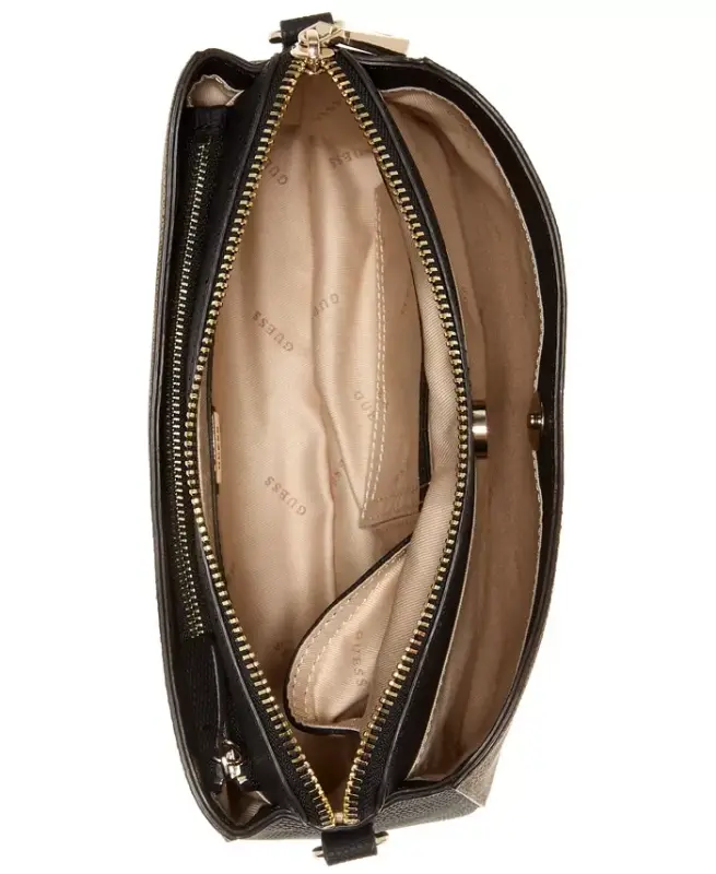 Lyndi Small Triple Compartment Girlfriend Crossbody-Chestnut Multi - 3