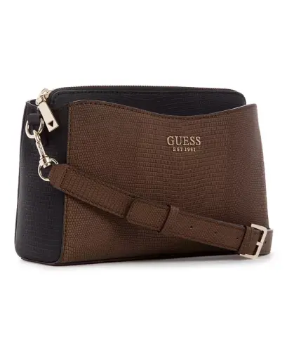 Lyndi Small Triple Compartment Girlfriend Crossbody-Chestnut Multi - 5