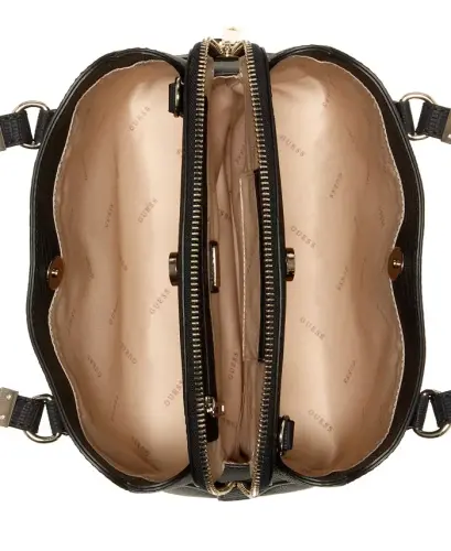 Lyndi Small Triple Compartment Girlfriend Satchel - Black - 3