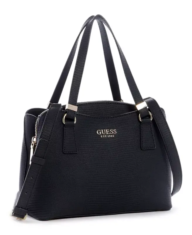 Lyndi Small Triple Compartment Girlfriend Satchel - Black - 5