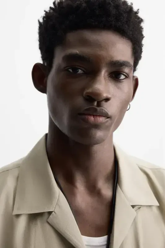 LYOCELL BLEND SHIRT-Oil green - 6