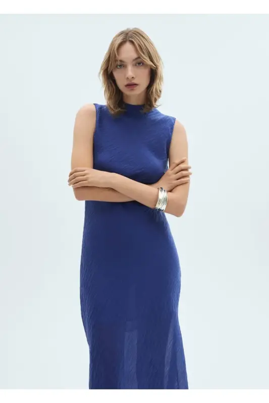 Lyocell Midi Dress - MANGO WOMAN