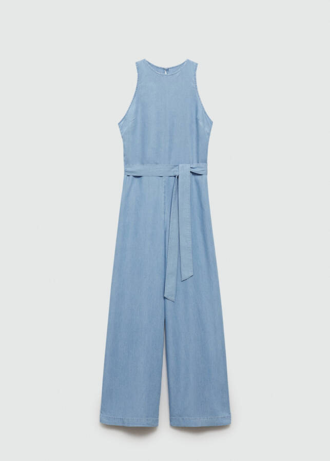 Lyocell tie-detail jumpsuit - 1