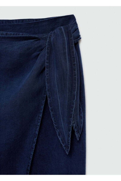 Lyocell Wrap Detail Skirt - 7