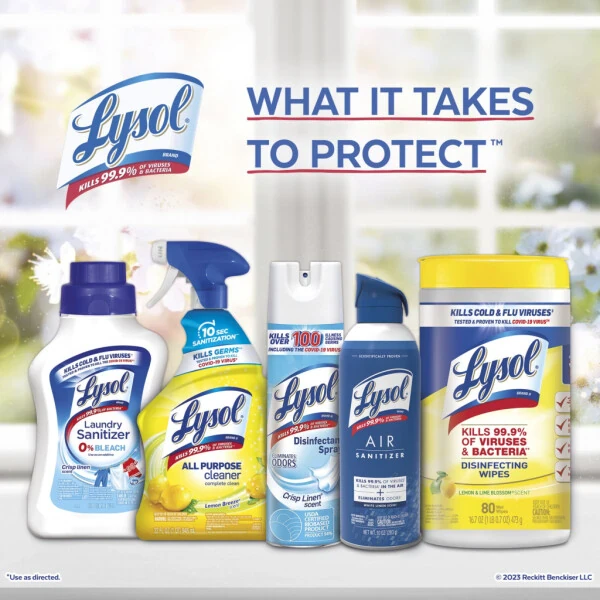 Lysol® Air Sanitizer Spray, For Air Sanitization and Odor Elimination, Simple Fresh Scent, 10 Fuid ounces - 6