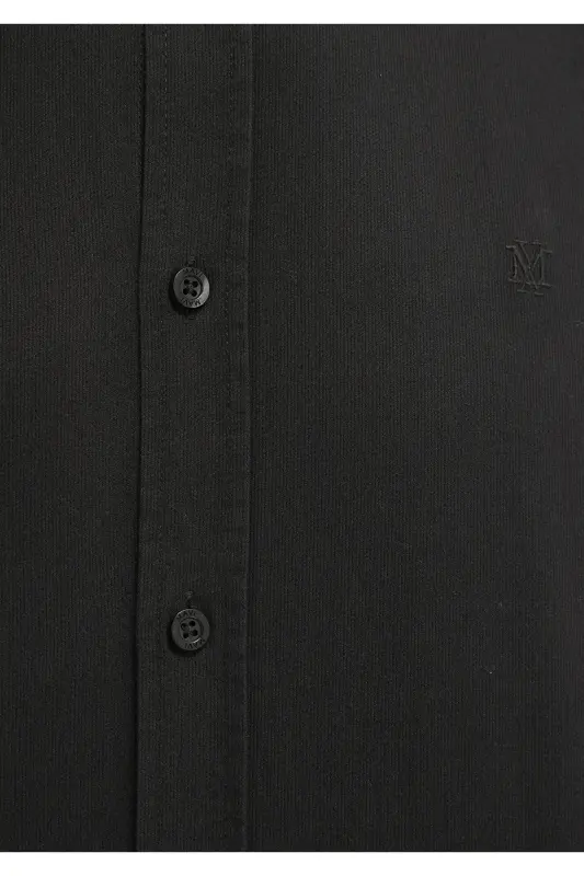 M Logo Nakışlı Kahverengi Gömlek Slim Fit / Dar Kesim 0211192-90892 - Kahverengi-90892 - 7