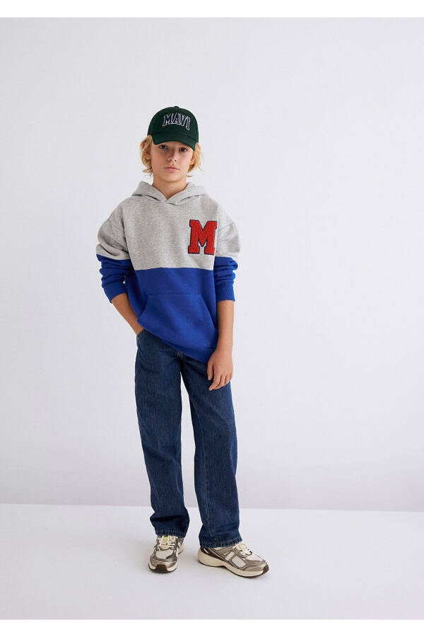 M Logo Patch Block Color Sweatshirt 6S10056-70896 - 1