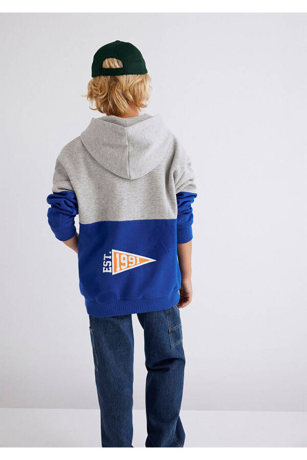 M Logo Patch Block Color Sweatshirt 6S10056-70896 - 2