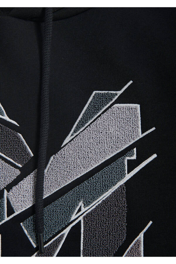 M Logo Printed Hooded Black Sweatshirt 0s10106-900 - 24