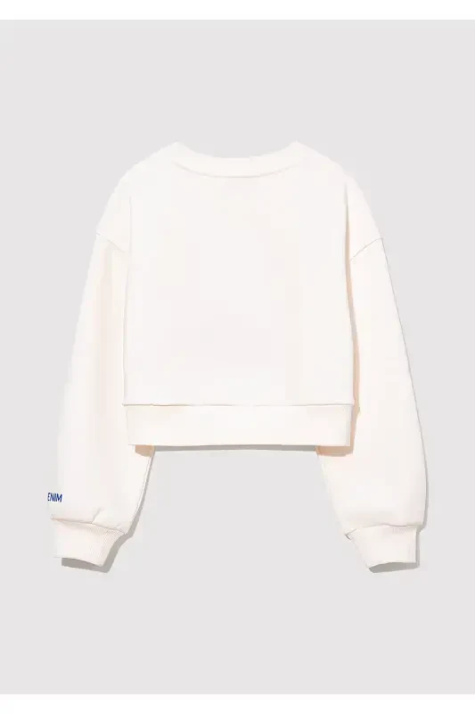 M Logo Printed White Sweatshirt 7s10079-70057 - 4