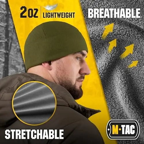 M-Tac Elite Fleece Watch Cap - Military Tactical Beanie Hat Winter Skull Cap - 5