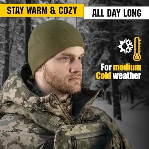 M-Tac Elite Fleece Watch Cap - Military Tactical Beanie Hat Winter Skull Cap - 2