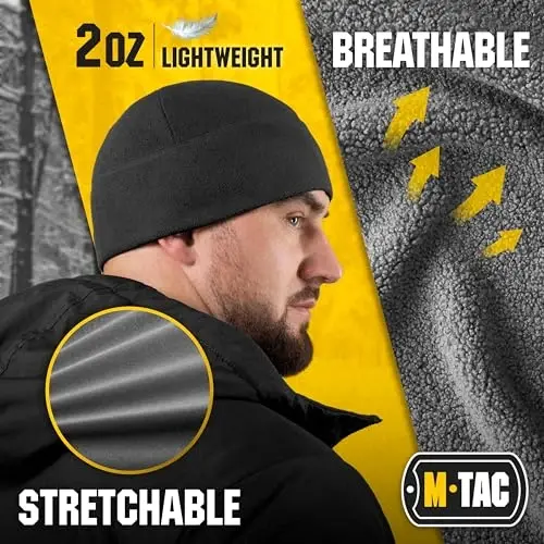 M-Tac Elite Fleece Watch Cap - Military Tactical Beanie Hat Winter Skull Cap - 5