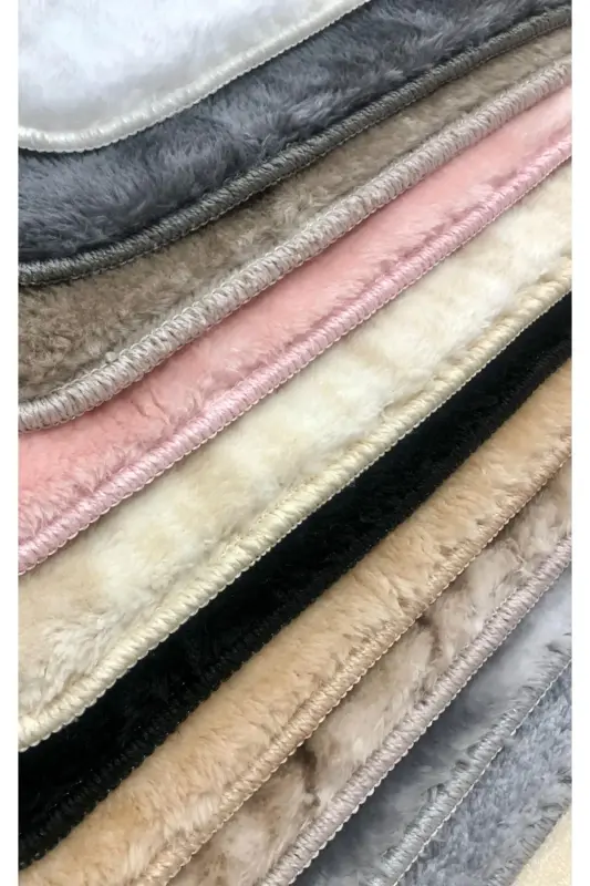 M Teks Home Puffy Peluş Halı Yolluk-bej - 4