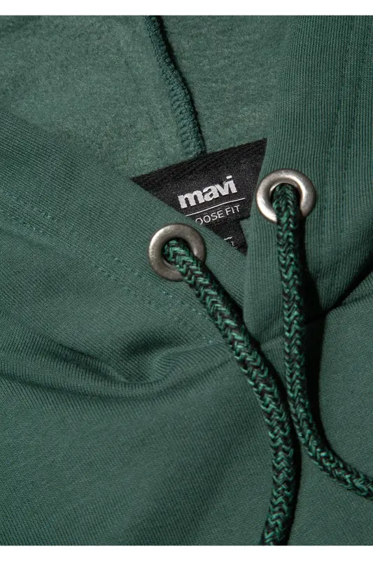 M065809-71580-Fw Толстовка с капюшоном, темно-зеленый, мужская толстовка, зеленый - 6