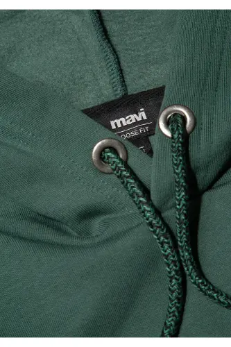 M065809-71580-Fw Толстовка с капюшоном, темно-зеленый, мужская толстовка, зеленый - 6