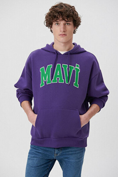 M067149-70693 fw Printed Purple Men's Sweatshirt - 1