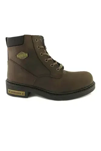 M5121 GENUINE LEATHER MEN'S BOOT CRAZY COFFEE-K - 2