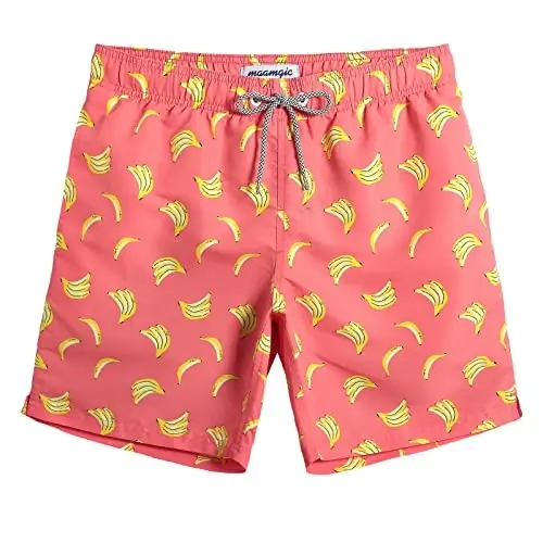 maamgic Boys Swim Trunks with Compression Liner 4-Way Stretch Quick Dry Swim Shorts Swimming Trunks Toddler Boy - 1