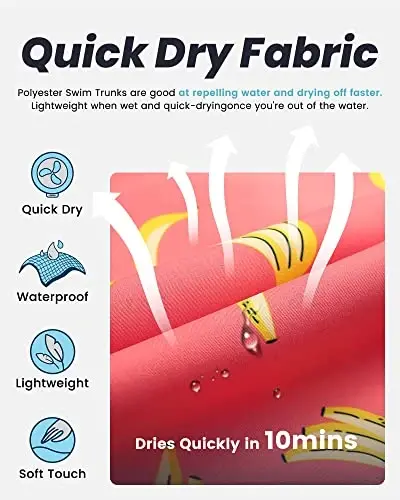 maamgic Boys Swim Trunks with Compression Liner 4-Way Stretch Quick Dry Swim Shorts Swimming Trunks Toddler Boy - MAAMGIC (1)