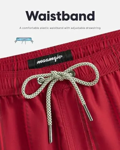maamgic Mens Swim Trunks Quick Dry Swim Shorts with Mesh Lining Funny Swimwear Bathing Suits 7inch - 4