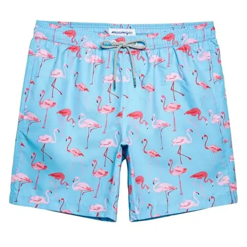 maamgic Mens Swim Trunks Quick Dry Swim Shorts with Mesh Lining Funny Swimwear Bathing Suits 7inch 