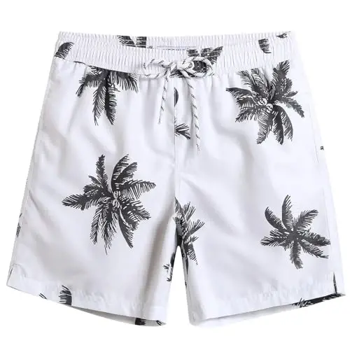 maamgic Mens Slim Fit Swim Shorts Swim Trunks 7 inch Quick Dry Mens Bathing Suits with Mesh Lining - 1