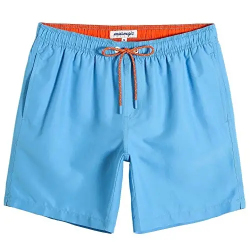 maamgic Mens Slim Fit Swim Shorts Swim Trunks 7 inch Quick Dry Mens Bathing Suits with Mesh Lining - 1