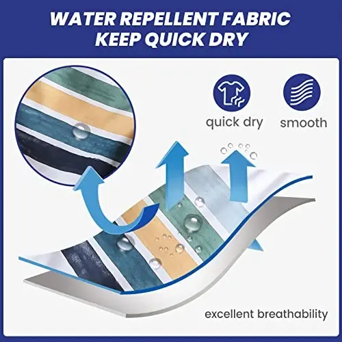 maamgic Men's Swim Trunks 5.5 inch Seersucker Beach Shorts Quick Dry Bathing Suits with Mesh Liner - 2