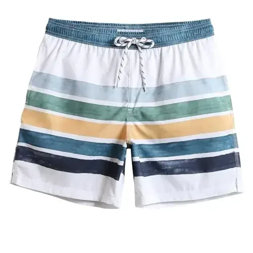 maamgic Mens Slim Fit Swim Shorts Swim Trunks 7 inch Quick Dry Mens Bathing Suits with Mesh Lining - MAAMGIC