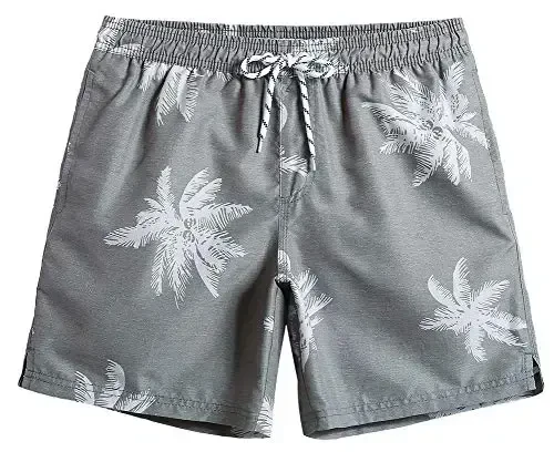 maamgic Mens Slim Fit Swim Shorts Swim Trunks 7 inch Quick Dry Mens Bathing Suits with Mesh Lining 