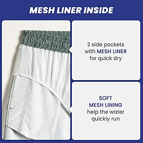 maamgic Mens Slim Fit Swim Shorts Swim Trunks 7 inch Quick Dry Mens Bathing Suits with Mesh Lining - 4