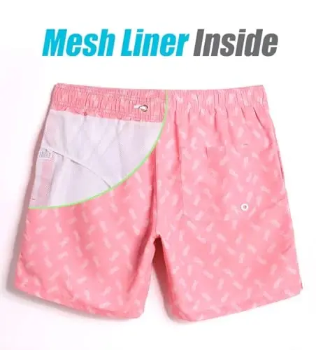 maamgic Mens Slim Fit Swim Shorts Swim Trunks 7 inch Quick Dry Mens Bathing Suits with Mesh Lining - MAAMGIC (1)