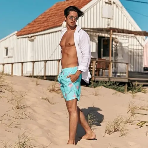 maamgic Mens Slim Fit Swim Shorts Swim Trunks 7 inch Quick Dry Mens Bathing Suits with Mesh Lining - 2