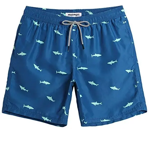 maamgic Mens Slim Fit Swim Shorts Swim Trunks 7 inch Quick Dry Mens Bathing Suits with Mesh Lining - 1