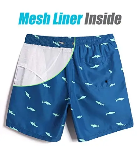 maamgic Mens Slim Fit Swim Shorts Swim Trunks 7 inch Quick Dry Mens Bathing Suits with Mesh Lining - 3