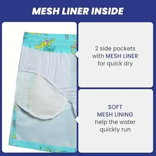 maamgic Mens Slim Fit Swim Shorts Swim Trunks 7 inch Quick Dry Mens Bathing Suits with Mesh Lining - 4