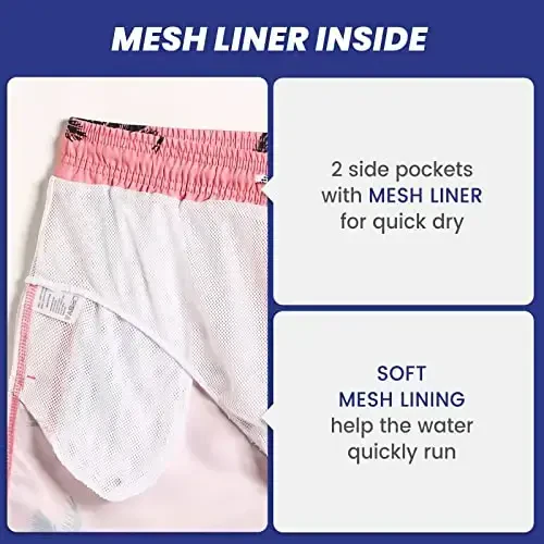 maamgic Mens Slim Fit Swim Shorts Swim Trunks 7 inch Quick Dry Mens Bathing Suits with Mesh Lining - 4
