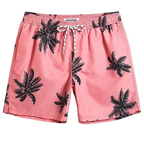 maamgic Mens Slim Fit Swim Shorts Swim Trunks 7 inch Quick Dry Mens Bathing Suits with Mesh Lining - 1