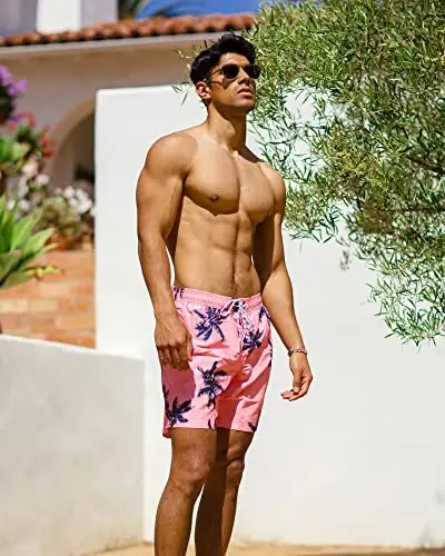 maamgic Mens Slim Fit Swim Shorts Swim Trunks 7 inch Quick Dry Mens Bathing Suits with Mesh Lining - 5