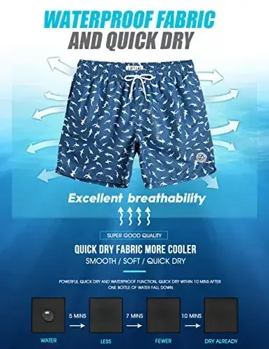 maamgic Mens Slim Fit Swim Shorts Swim Trunks 7 inch Quick Dry Mens Bathing Suits with Mesh Lining - 6
