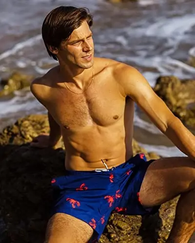 maamgic Mens Slim Fit Swim Shorts Swim Trunks 7 inch Quick Dry Mens Bathing Suits with Mesh Lining - 2