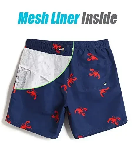 maamgic Mens Slim Fit Swim Shorts Swim Trunks 7 inch Quick Dry Mens Bathing Suits with Mesh Lining - 3