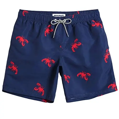 maamgic Mens Slim Fit Swim Shorts Swim Trunks 7 inch Quick Dry Mens Bathing Suits with Mesh Lining - 1