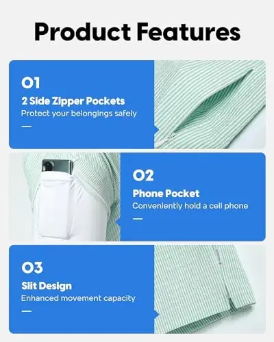 maamgic Men's Swim Trunks 5.5 inch Seersucker 2 in 1 Beach Shorts Quick Dry Bathing Suits with Compression Liner - 4