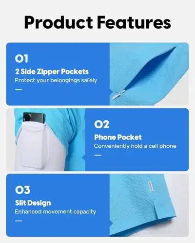 maamgic Men's Swim Trunks 5.5 inch Seersucker 2 in 1 Beach Shorts Quick Dry Bathing Suits with Compression Liner - 4