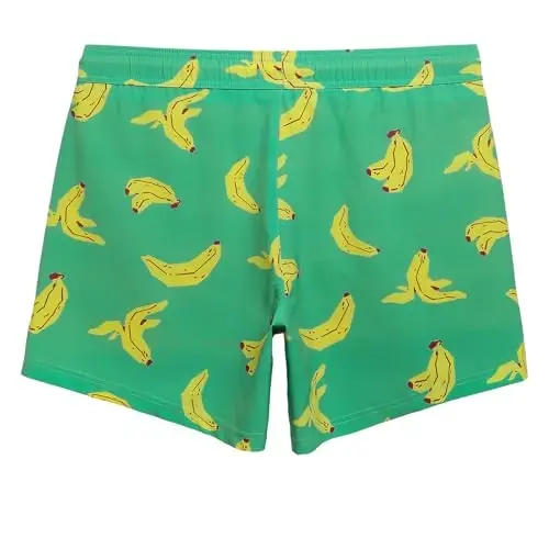 maamgic Men's Swim Trunks 5.5 inch Seersucker 2 in 1 Beach Shorts Quick Dry Bathing Suits with Compression Liner - 2