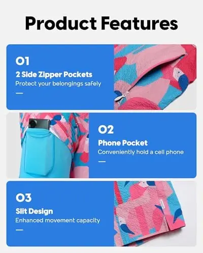 maamgic Men's Swim Trunks 5.5 inch Seersucker 2 in 1 Beach Shorts Quick Dry Bathing Suits with Compression Liner - 4