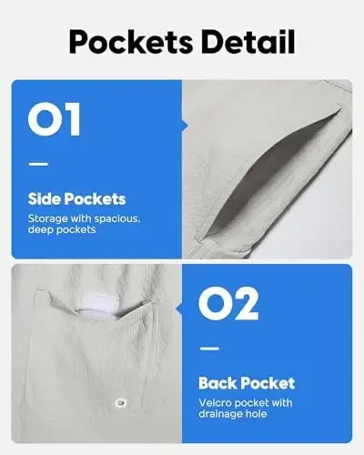 maamgic Men's Swim Trunks 5.5 inch Seersucker Beach Shorts Quick Dry Bathing Suits with Mesh Liner - 4